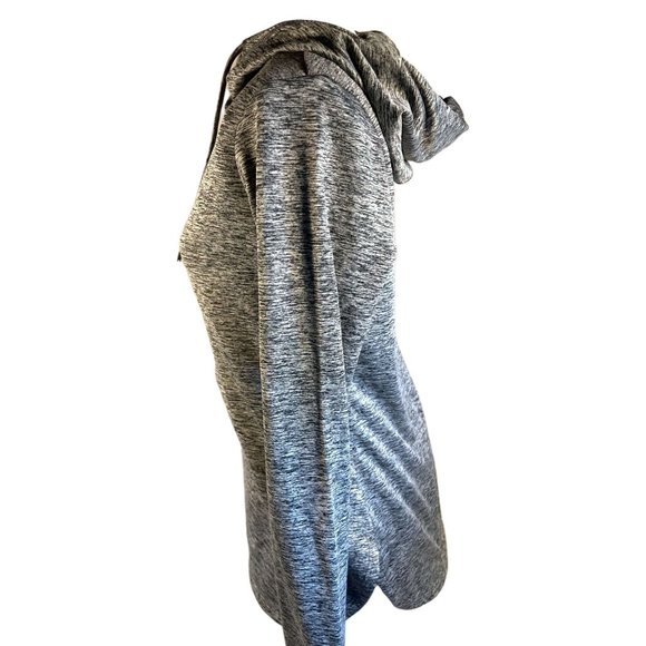Reebok Shirt Womens Size XS Gray Heathered Hoodie Sweatshirt - Picture 2 of 5